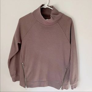 Athleta Cozy Karma Side Zip Funnel Neck